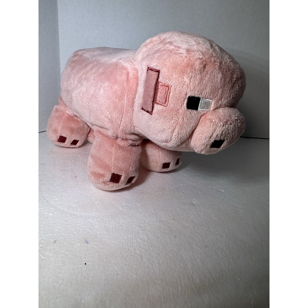 Mojang Minecraft Pig Pork Chop Stuffed Plush Animal ‎ 11"